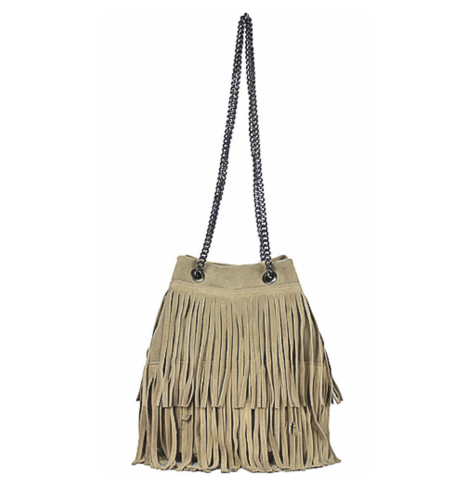 Wildlederhandtasche 429 taupe