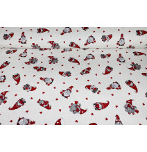 Christmas decorative fabric Elves, h. 140 cm