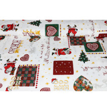 Christmas decoration fabric cotton HoHoHo