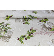 Dekoračná látka olivy, š. 140 cm
