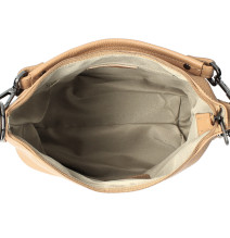 Dámska kožená kabelka MI38 hnědá Made in Italy