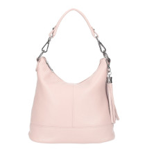 Genuine Leather Shoulderbag MI38 pink Made in Italy