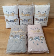 Gift set of 2 pc terry towels MIGDU9 40x60 cm + 50x100 cm