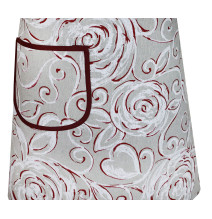 Kitchen apron Red peonies