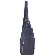 Tracolla in Vera Pelle 990 blu