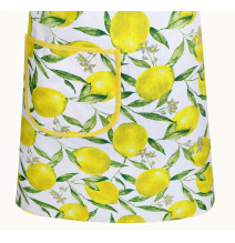 Cotton kitchen apron Lemons Peschiera