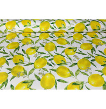 Cotton kitchen apron Lemons Peschiera