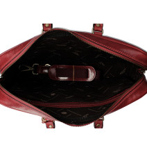 Leder Kuriertasche 380 rot Made in Italy