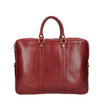 Leder Kuriertasche 380 rot Made in Italy