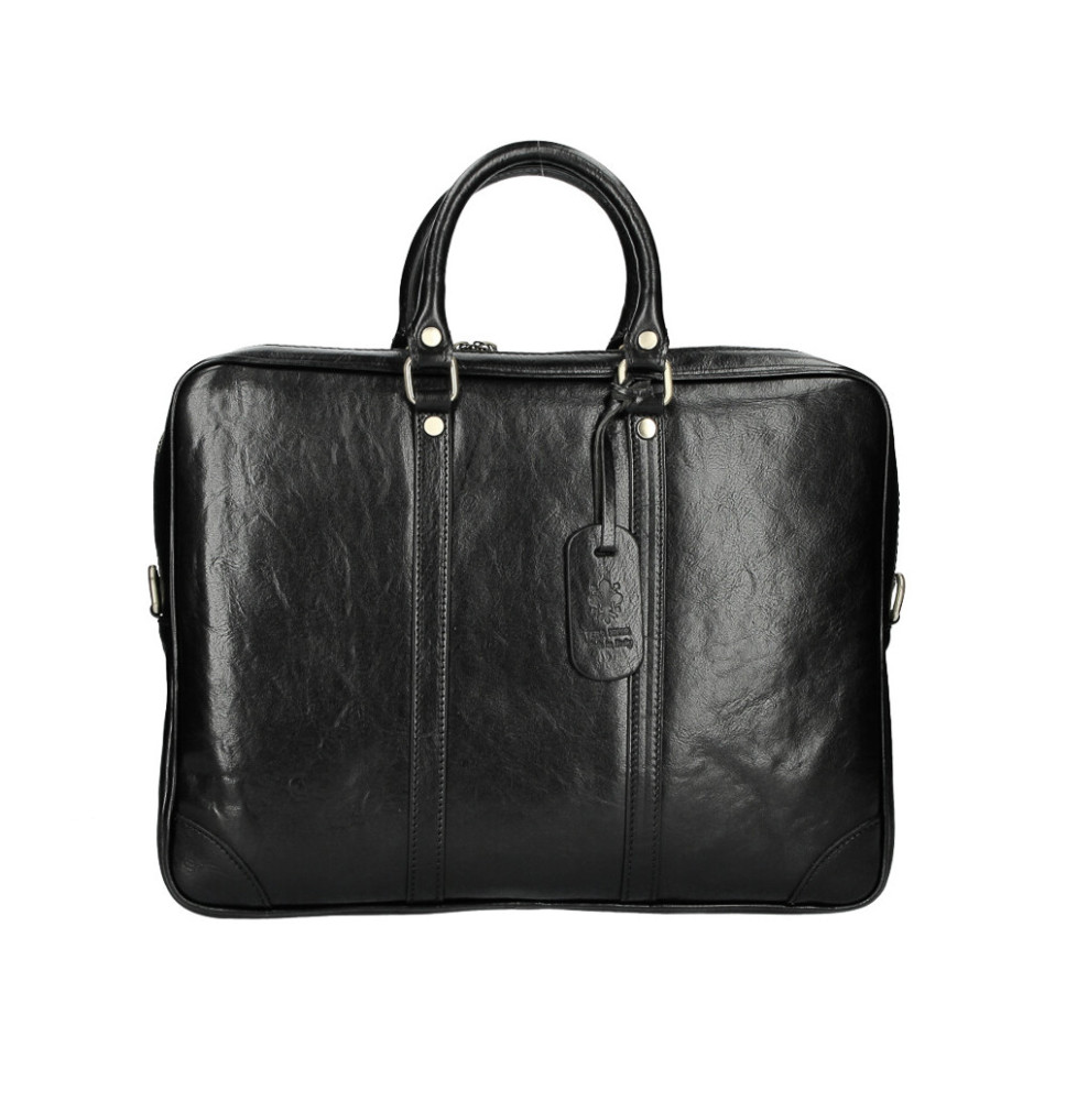 Cartella in vacchetta 380 nero Made in Italy