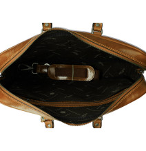 Cartella in vacchetta 380 cognac Made in Italy