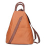 Leather backpack cognac + marrone