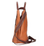 Leather backpack cognac + marrone