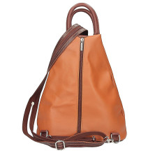 Leather backpack brown
