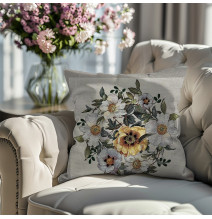 Gobelínová obliečka na vankúš Kvety - MondoItalia.sk