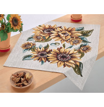 Gobelin tablecloth 90x90 cm Sunflower Chenille IT120