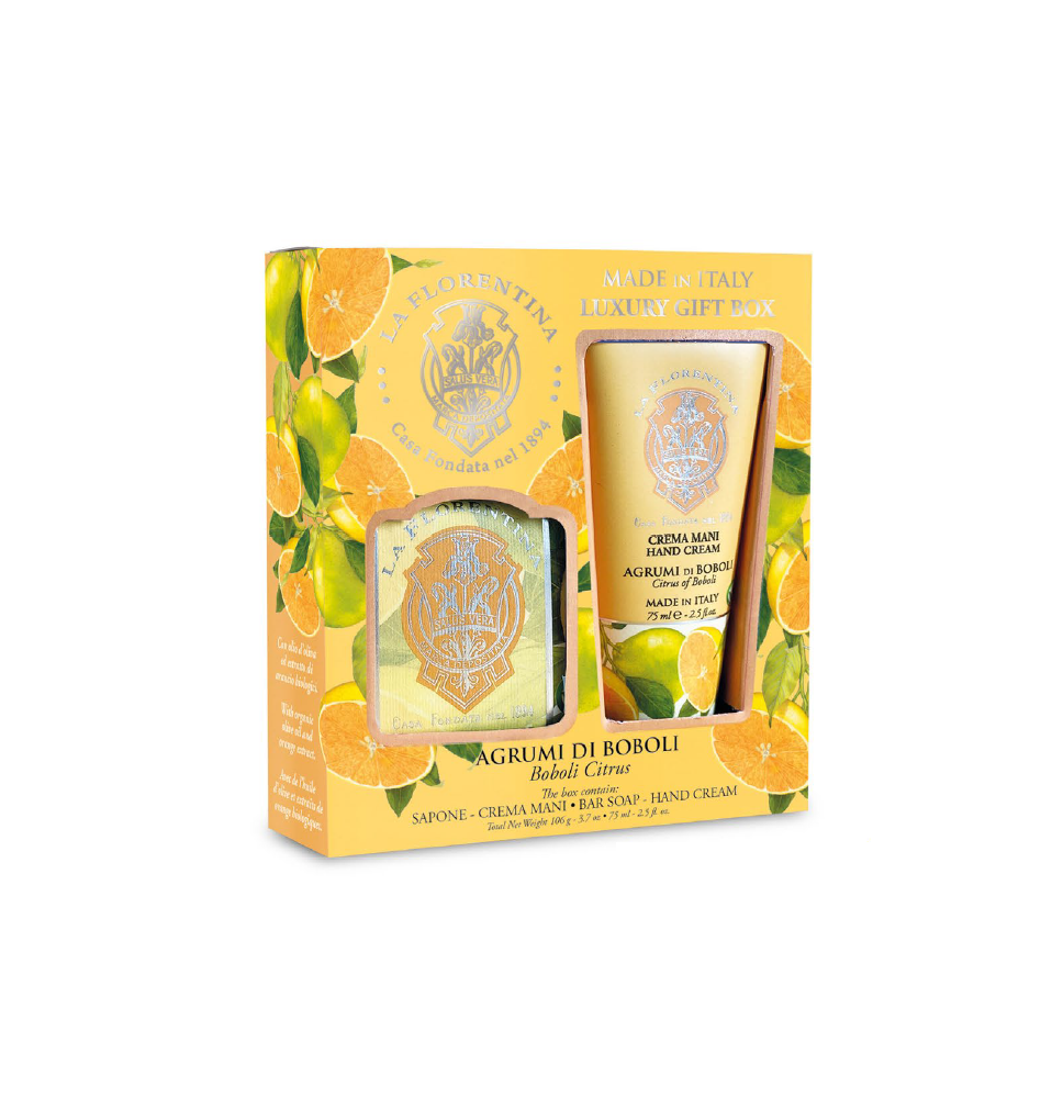 🍊 La Florentina Agrumi di Boboli Gift Box Soap & Hand Cream