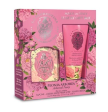 🌸Gift Box Soap & Hand Cream Peonia Arborea | La Florentina