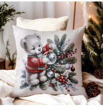 Christmas Pillowcase gobelin 42x42 cm Chenille 6273