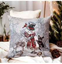 Federa cuscino gobelin di gobelin 42x42 cm Chenille 6297