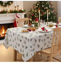 Christmas tablecloth Christmas tree