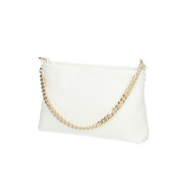 Dámska kožená kabelka 739 biela Made in Italy