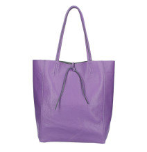 Maxi Ledertasche 396 lila MADE IN ITALY