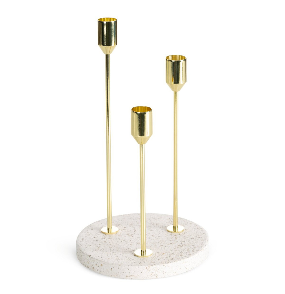 Decorative triple candlestick ∅ 15 x 26 cm