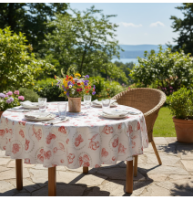 Round tablecloth Cherry