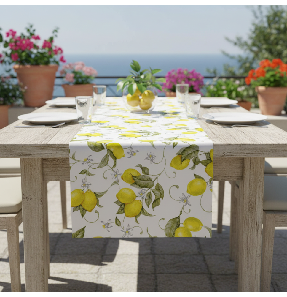 Table runner Panama Lemons
