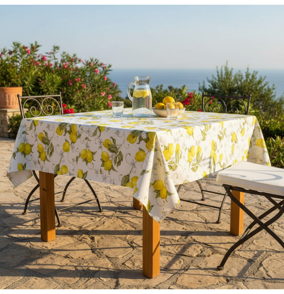 Cotton tablecloth Lemons