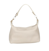 Echt Leder Schultertasche 170 beige Made in Italy