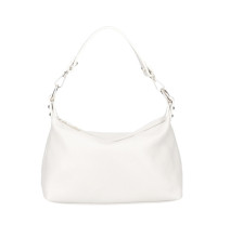 Echt Leder Schultertasche 170 weiss Made in Italy