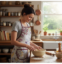 Kitchen apron meadow flowers