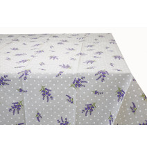 Table cloth Lavender with dots