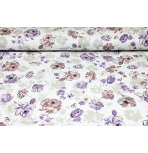 Okrúhly obrus Fialové kvety | Mondo Italia