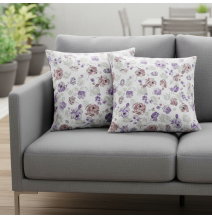 Obliečka na vankúš Fialové kvety