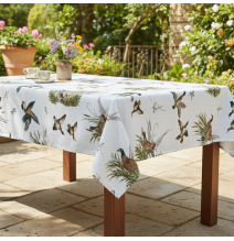 Cotton tablecloth Ducks and pheasants