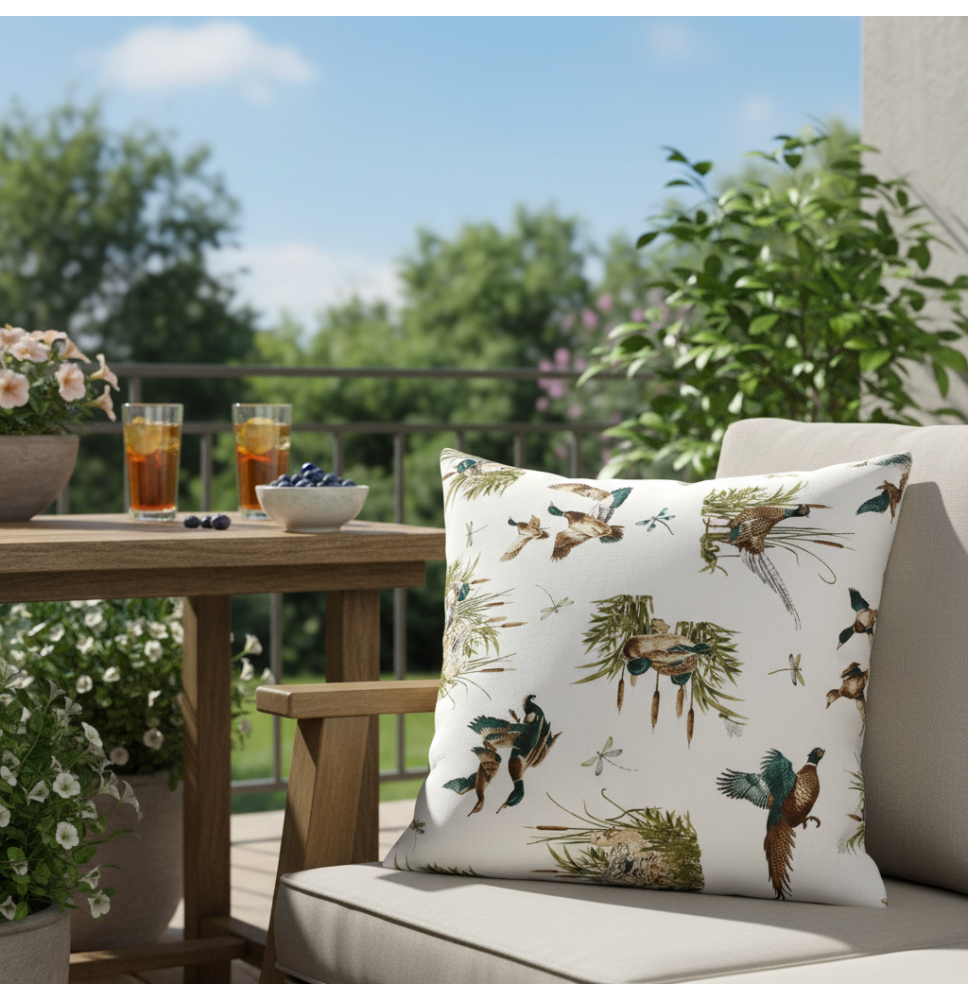 Obliečka na vankúš Kačice a bažanty