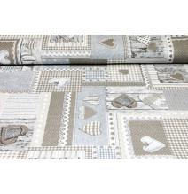 Obliečka na vankúš béžový patchwork | Mondo Italia