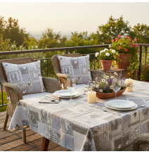 Obliečka na vankúš béžový patchwork