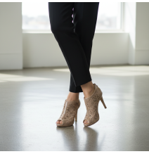 Dámske lodičky na zips 636 šedohnedé Elisa Morelli