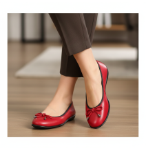 Dámske baleríny 1102 červené THE FLEXX