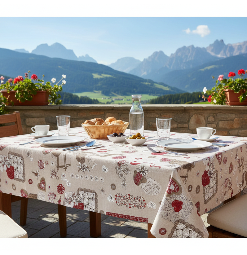 Cotton tablecloth Tirol