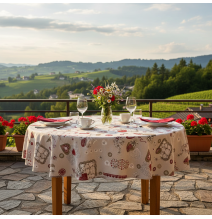 Okrúhly obrus na stôl Tirol |  Mondo Italia