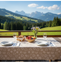 Ubrus bílá srdíčka | Mondo Italia