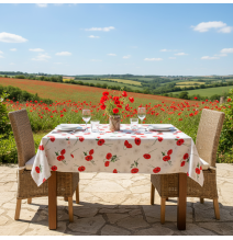 copy of Tablecloth red wild poppies