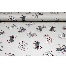 Behúň na stôl čierne Mačky 50x150 cm Made in Italy