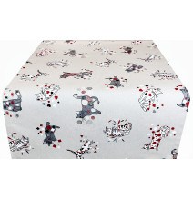 Běhoun na stůl černé Kočky Made in Italy