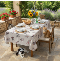 Tablecloth Cats 90x90 cm Made in Italy